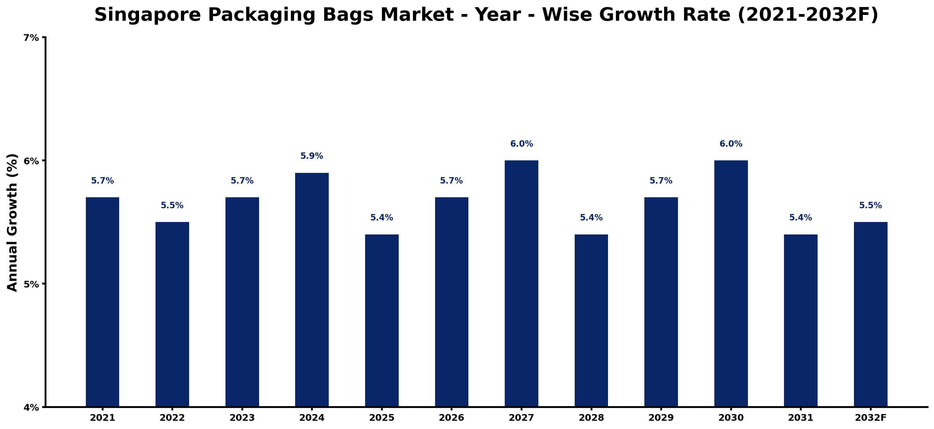 Singapore Packaging Bags Market Year-wise Growth Rate and Key Drivers