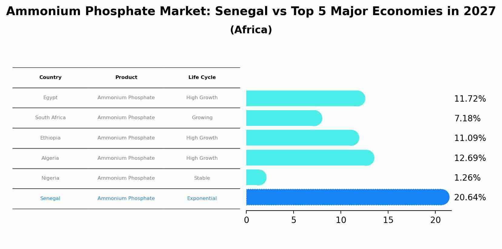 Ammonium Phosphate Market: Senegal vs Top 5 Major Economies in 2027 (Africa)