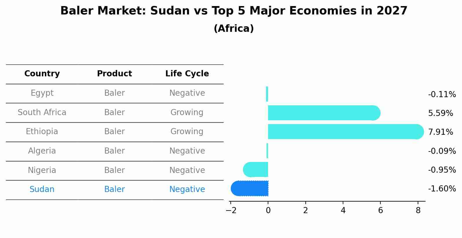 Baler Market: Sudan vs Top 5 Major Economies in 2027 (Africa)