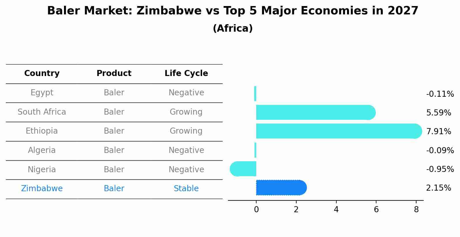 Baler Market: Zimbabwe vs Top 5 Major Economies in 2027 (Africa)