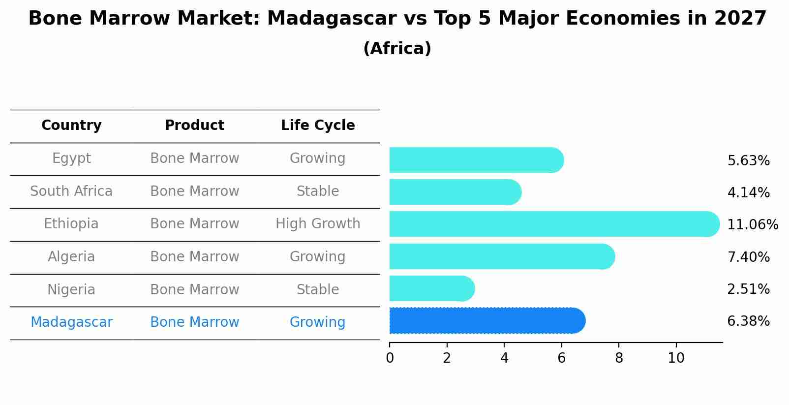 Bone Marrow Market: Madagascar vs Top 5 Major Economies in 2027 (Africa)