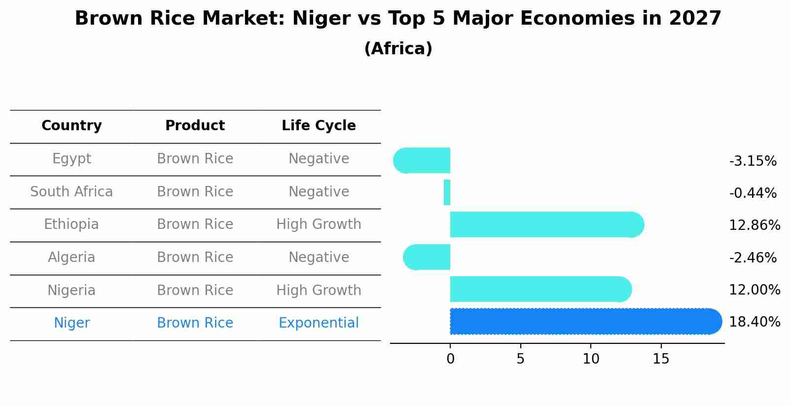 Brown Rice Market: Niger vs Top 5 Major Economies in 2027 (Africa)