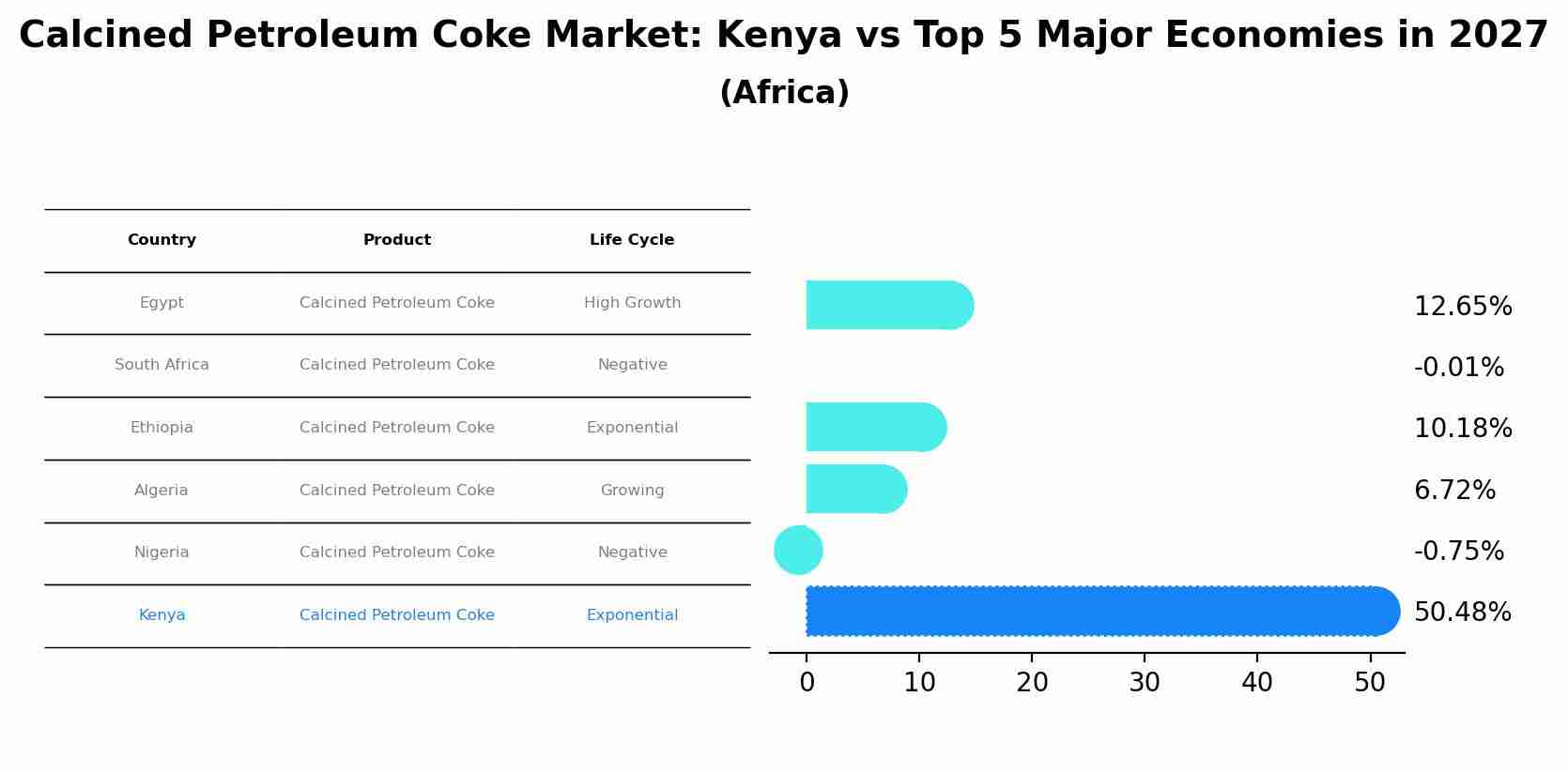 Calcined Petroleum Coke Market: Kenya vs Top 5 Major Economies in 2027 (Africa)