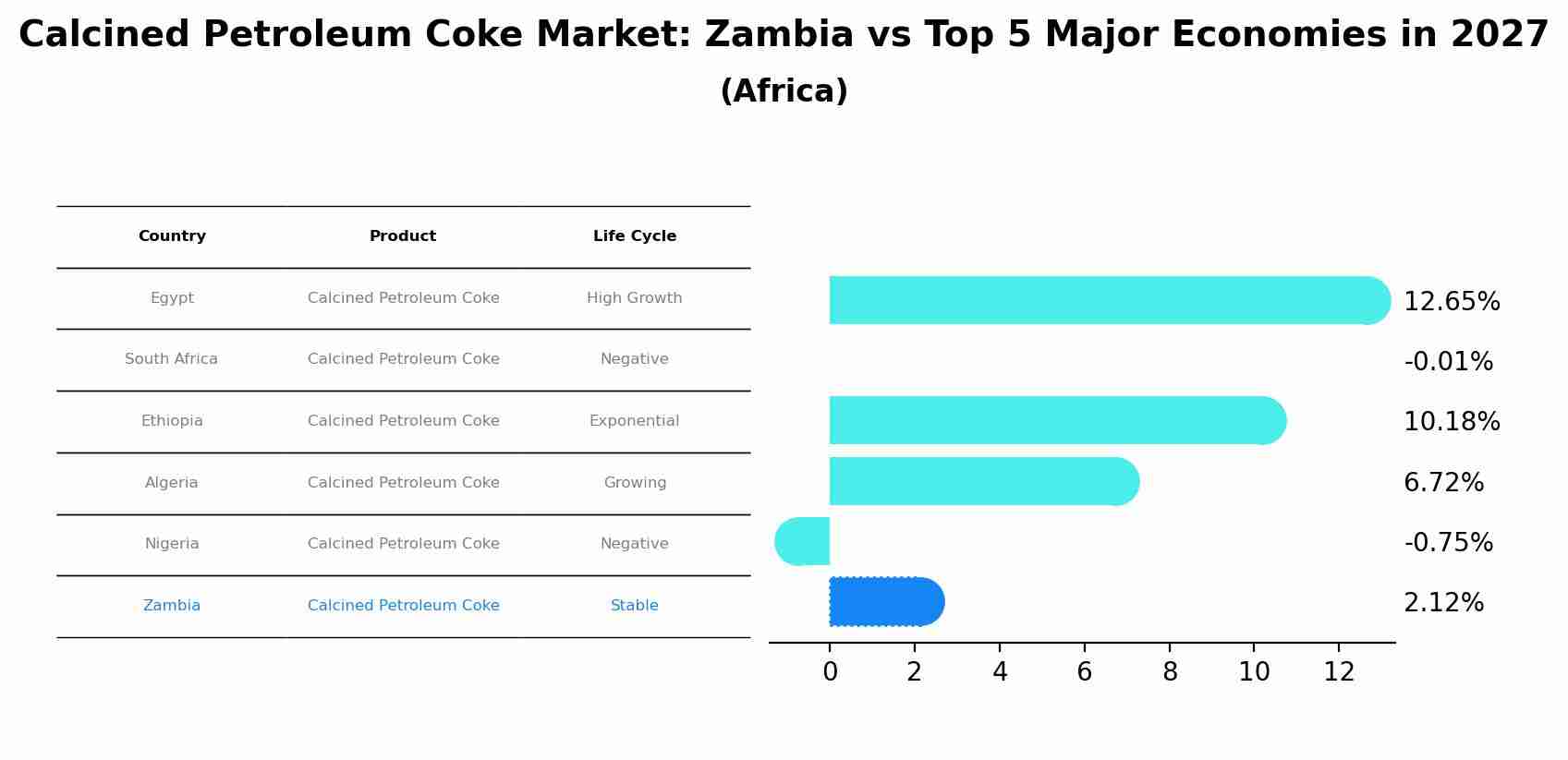 Calcined Petroleum Coke Market: Zambia vs Top 5 Major Economies in 2027 (Africa)