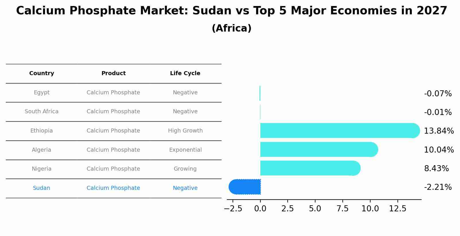 Calcium Phosphate Market: Sudan vs Top 5 Major Economies in 2027 (Africa)