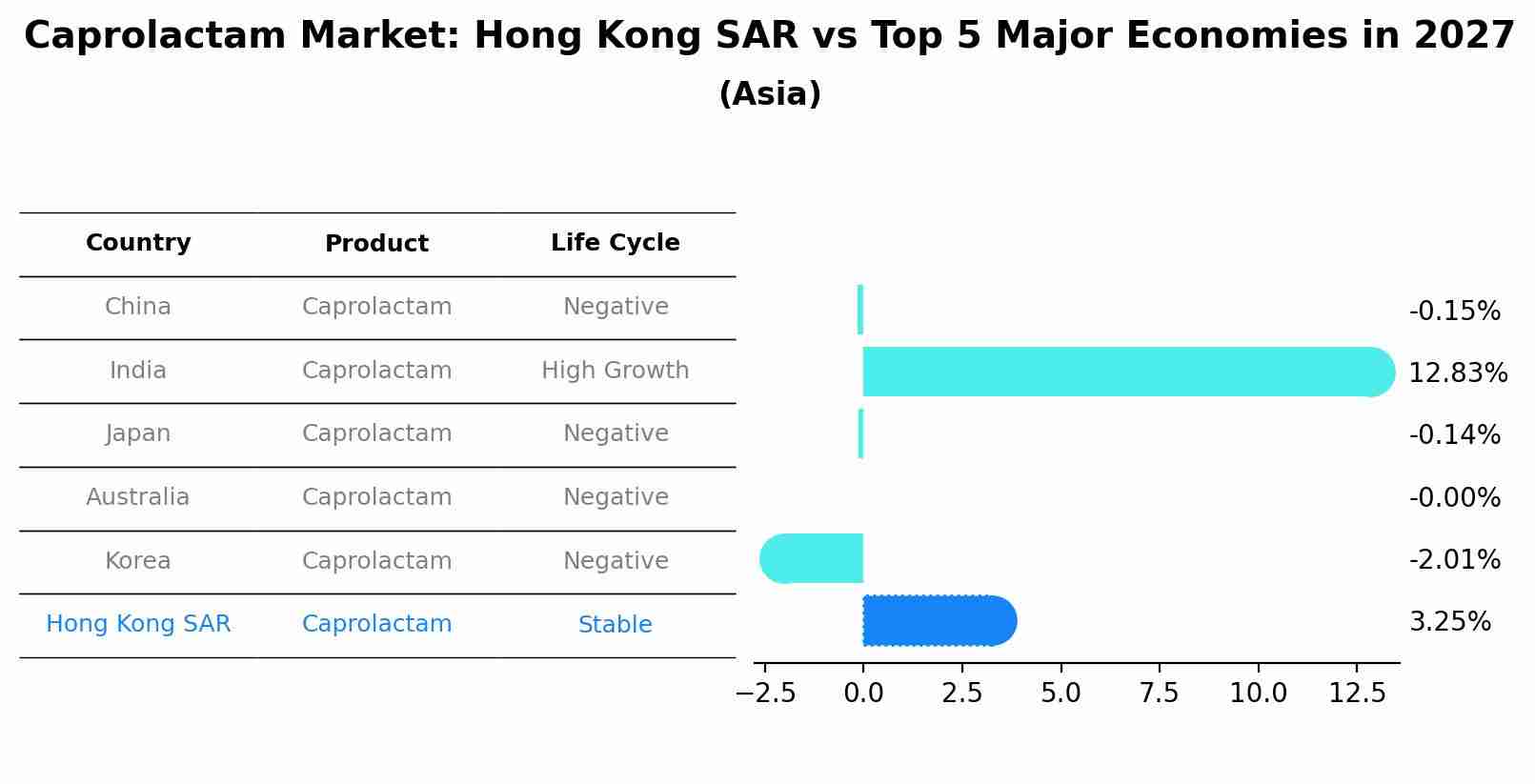 Caprolactam Market: Hong Kong SAR vs Top 5 Major Economies in 2027 (Asia)