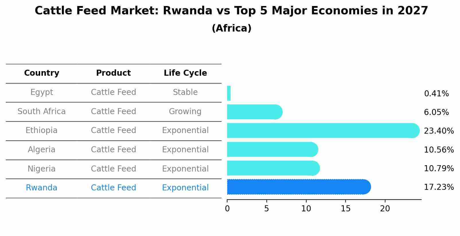 Cattle Feed Market: Rwanda vs Top 5 Major Economies in 2027 (Africa)