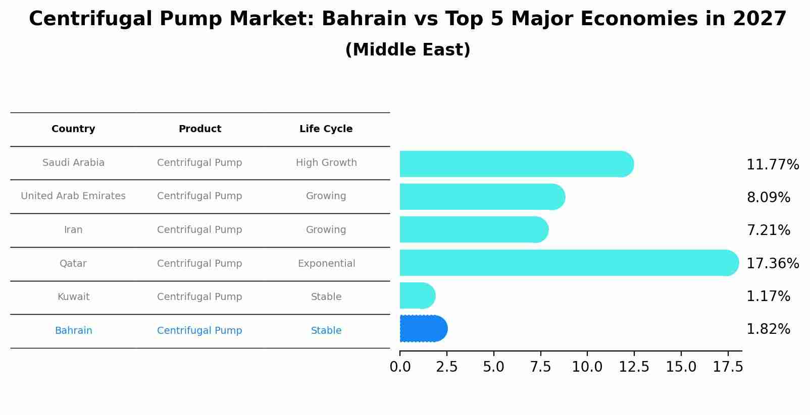 Centrifugal Pump Market: Bahrain vs Top 5 Major Economies in 2027 (Middle East)