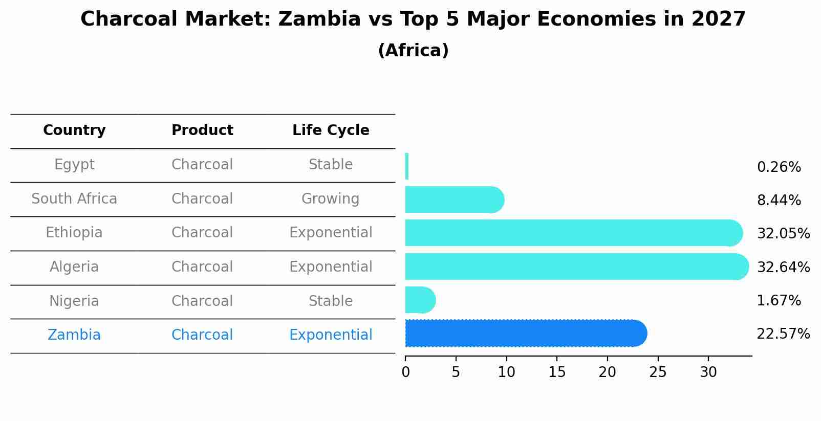 Charcoal Market: Zambia vs Top 5 Major Economies in 2027 (Africa)