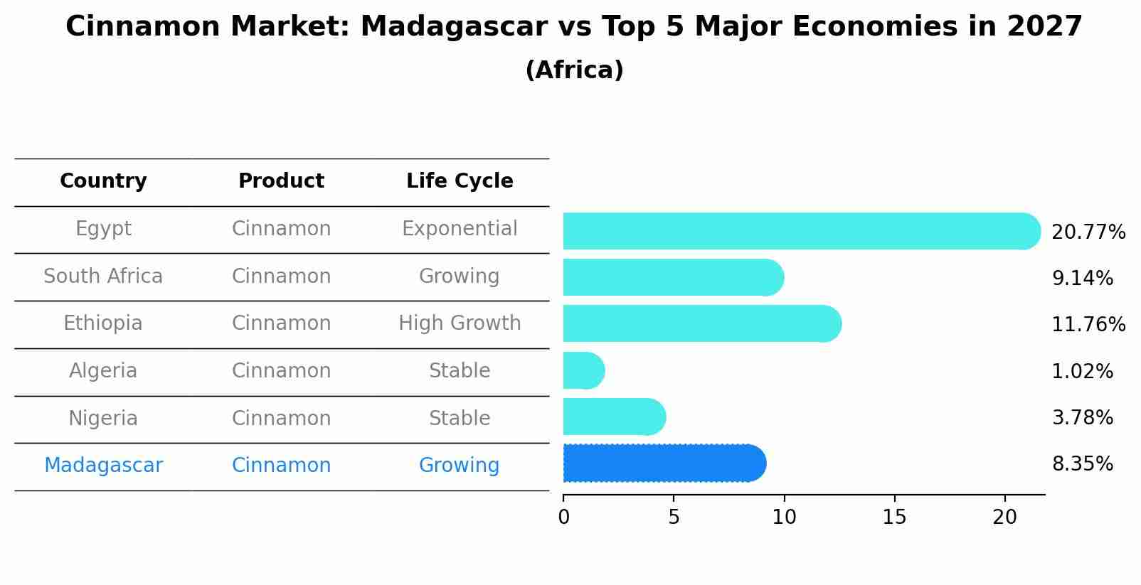 Cinnamon Market: Madagascar vs Top 5 Major Economies in 2027 (Africa)