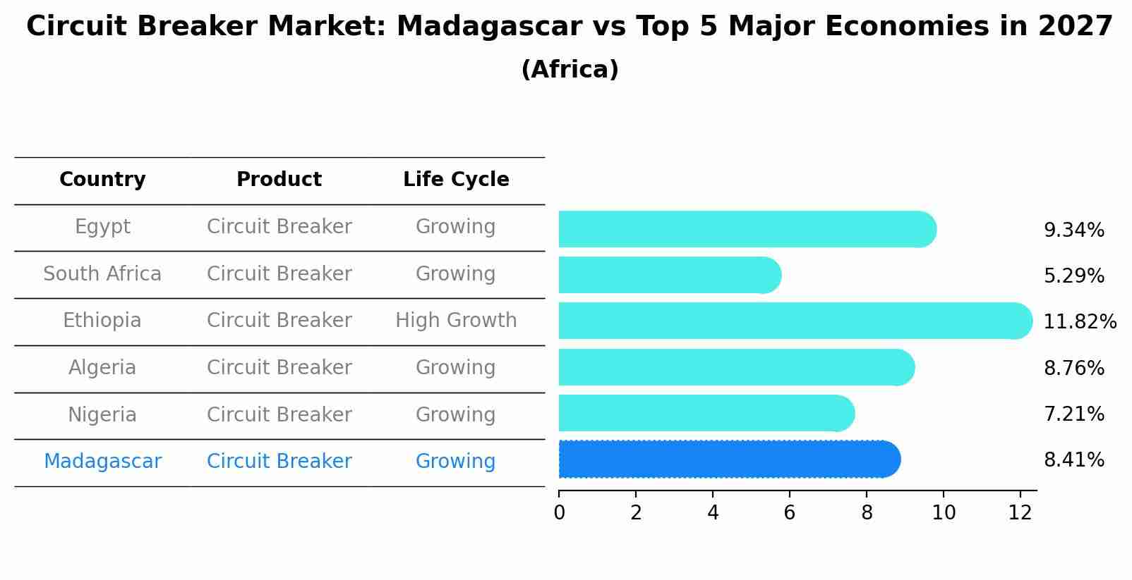 Circuit Breaker Market: Madagascar vs Top 5 Major Economies in 2027 (Africa)