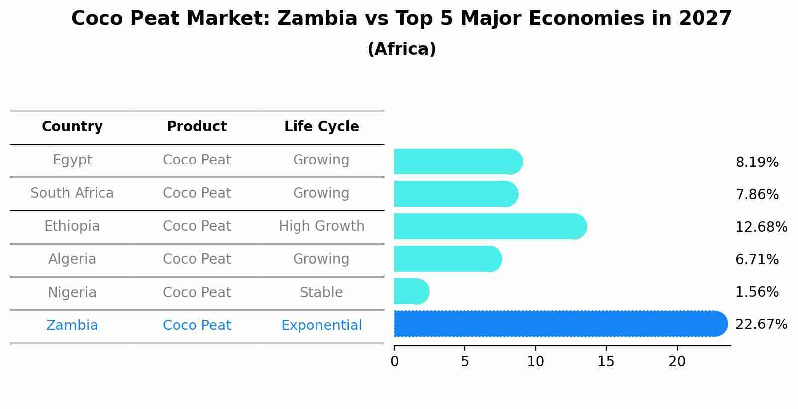 Coco Peat Market: Zambia vs Top 5 Major Economies in 2027 (Africa)