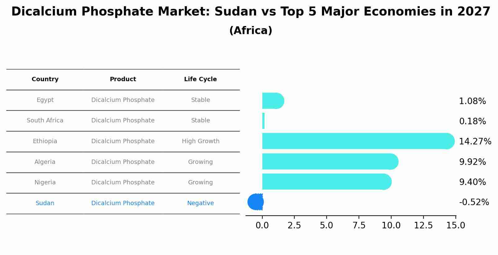 Dicalcium Phosphate Market: Sudan vs Top 5 Major Economies in 2027 (Africa)