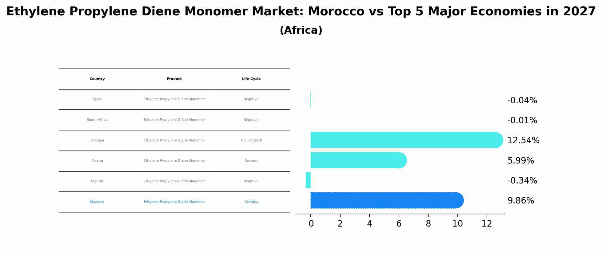 Ethylene Propylene Diene Monomer Market: Morocco vs Top 5 Major Economies in 2027 (Africa)