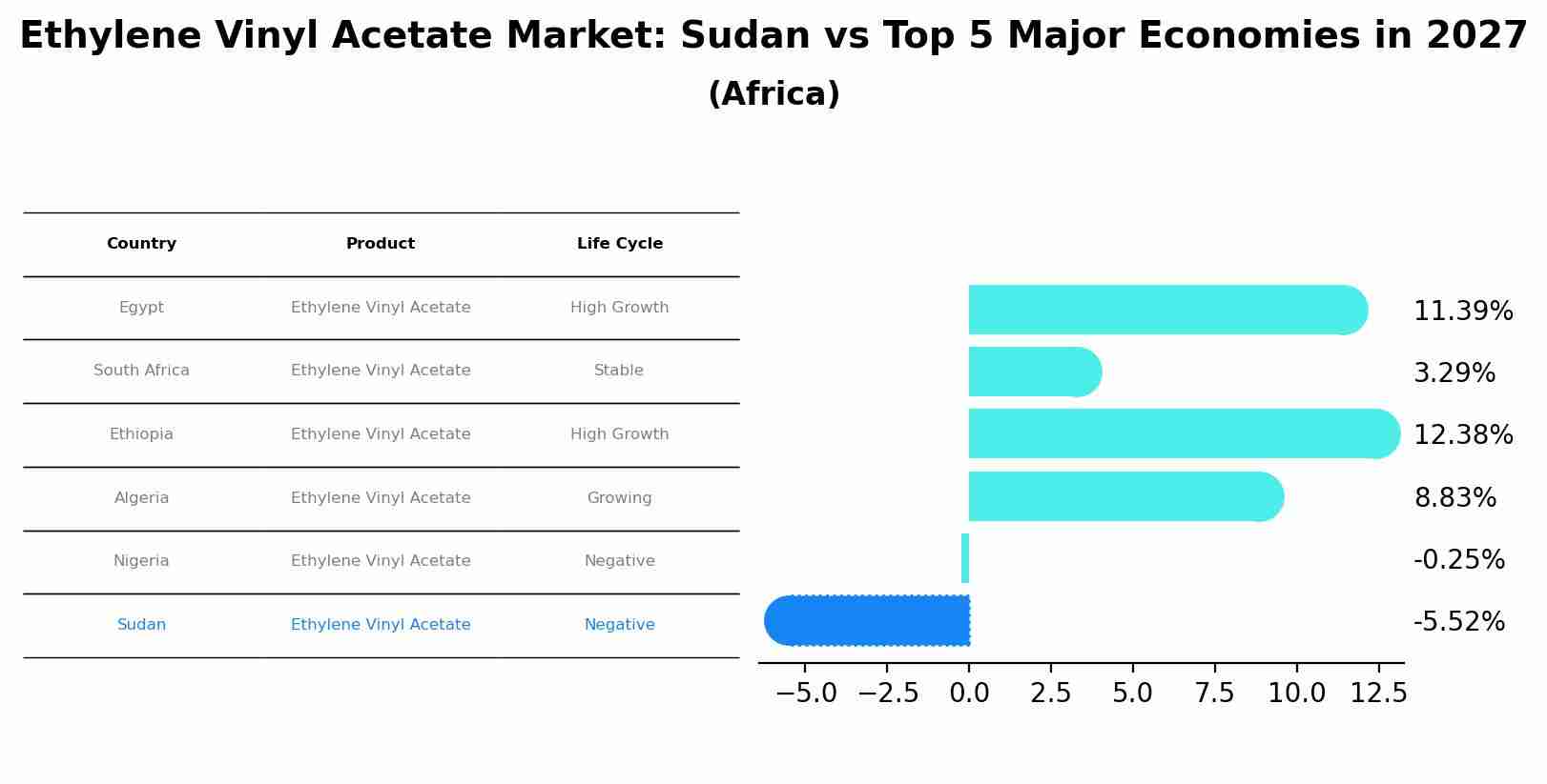 Ethylene Vinyl Acetate Market: Sudan vs Top 5 Major Economies in 2027 (Africa)