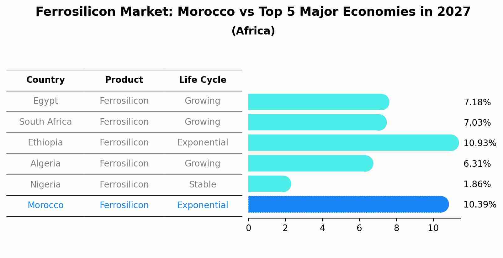 Ferrosilicon Market: Morocco vs Top 5 Major Economies in 2027 (Africa)
