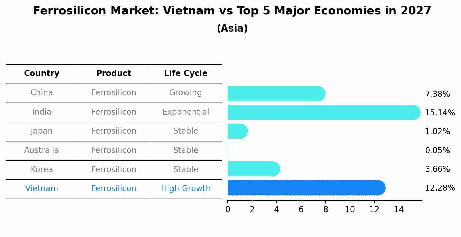 Ferrosilicon Market: Vietnam vs Top 5 Major Economies in 2027 (Asia)