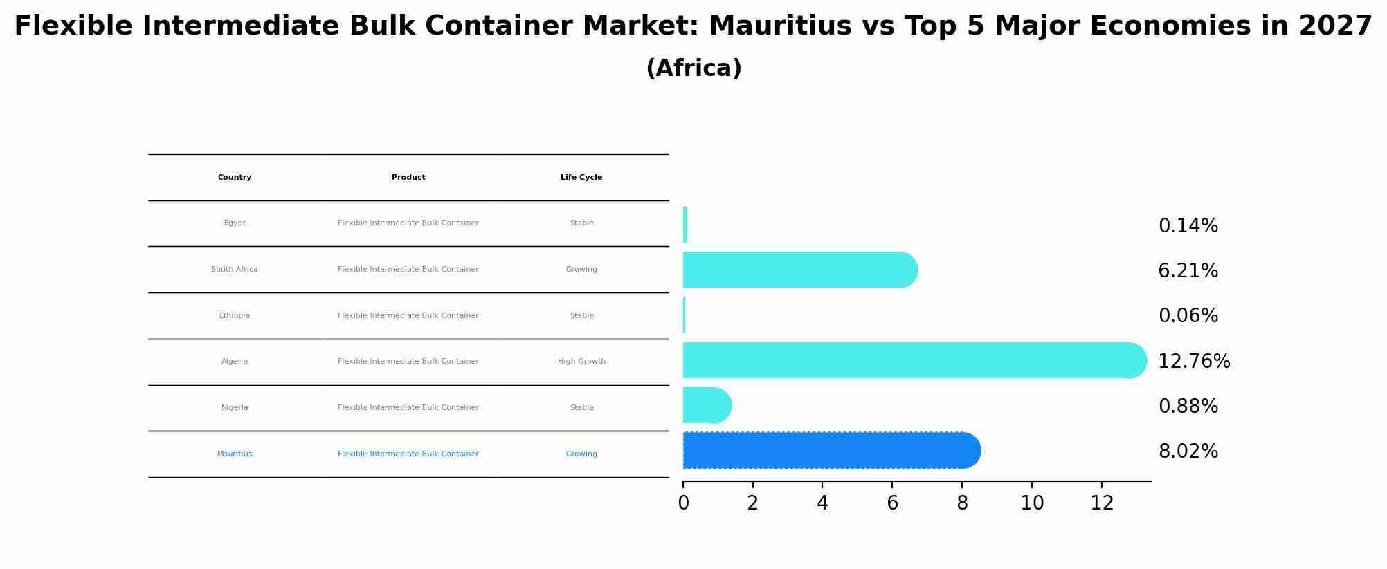 Flexible Intermediate Bulk Container Market: Mauritius vs Top 5 Major Economies in 2027 (Africa)
