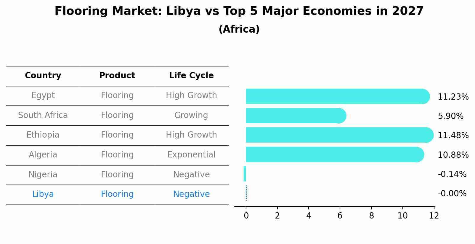 Flooring Market: Libya vs Top 5 Major Economies in 2027 (Africa)