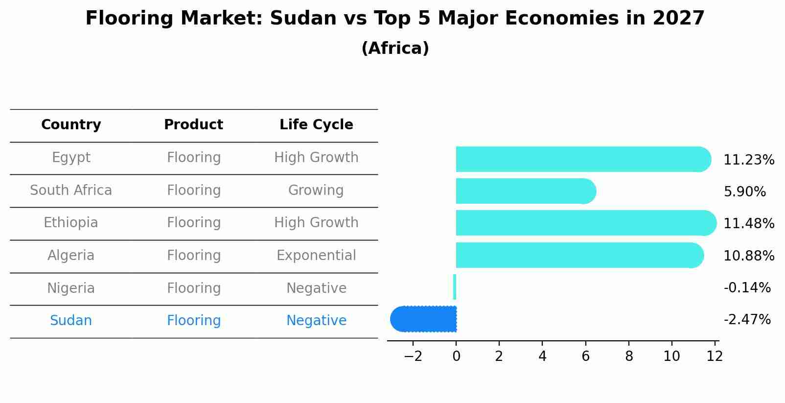Flooring Market: Sudan vs Top 5 Major Economies in 2027 (Africa)