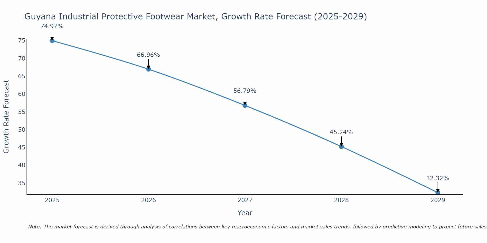 Guyana Industrial Protective Footwear Market Growth Rate