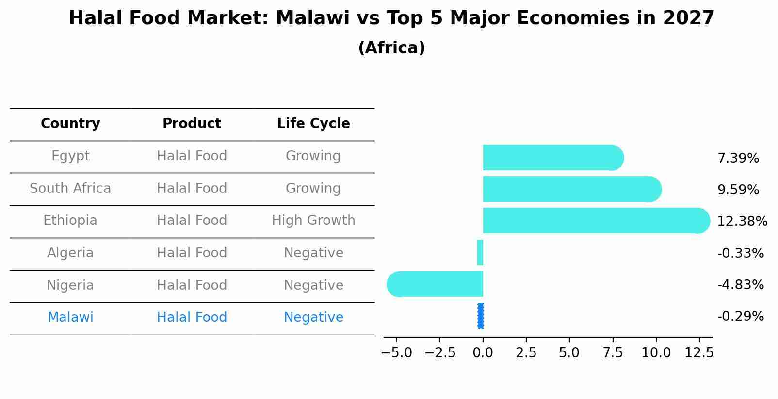 Halal Food Market: Malawi vs Top 5 Major Economies in 2027 (Africa)