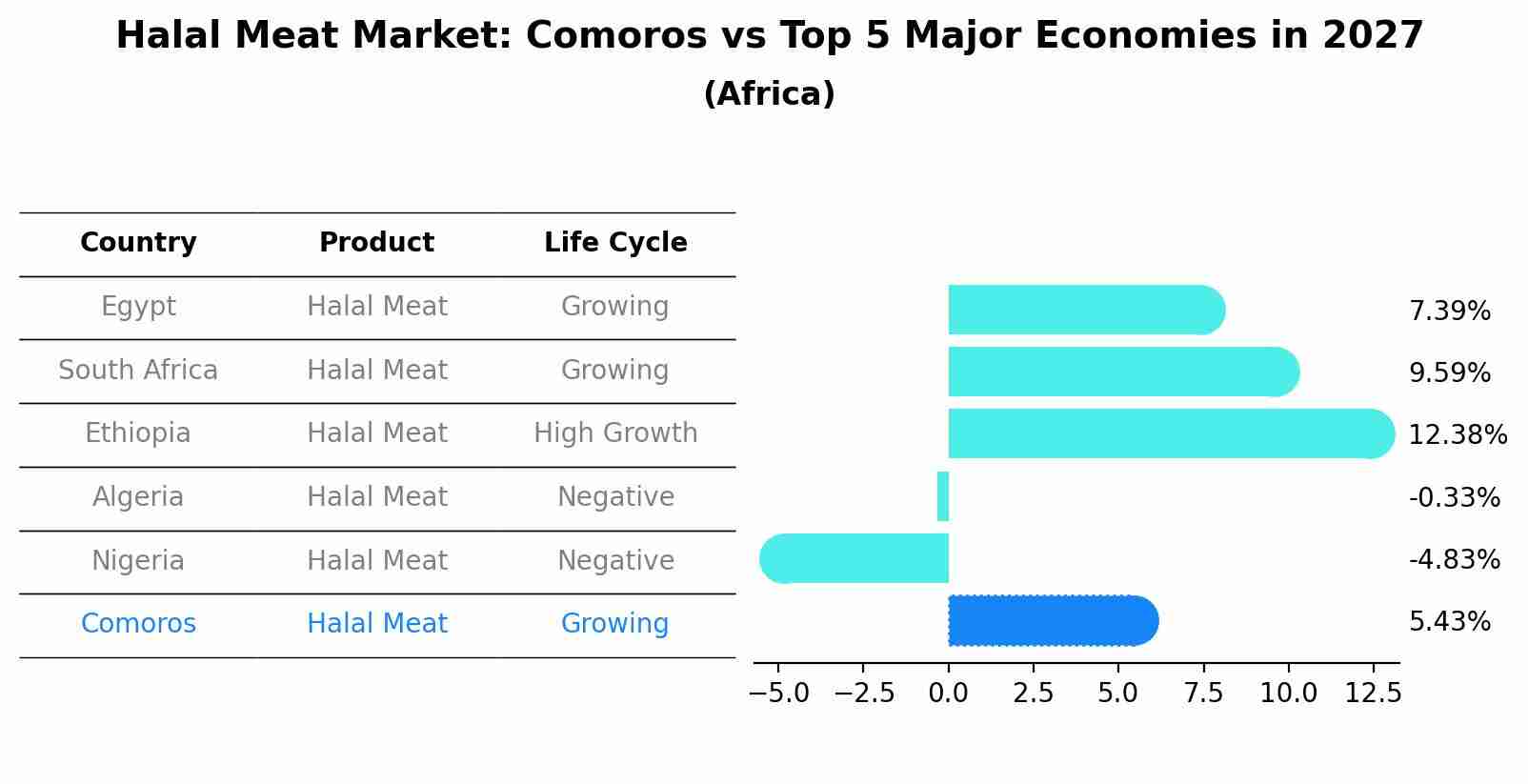 Halal Meat Market: Comoros vs Top 5 Major Economies in 2027 (Africa)