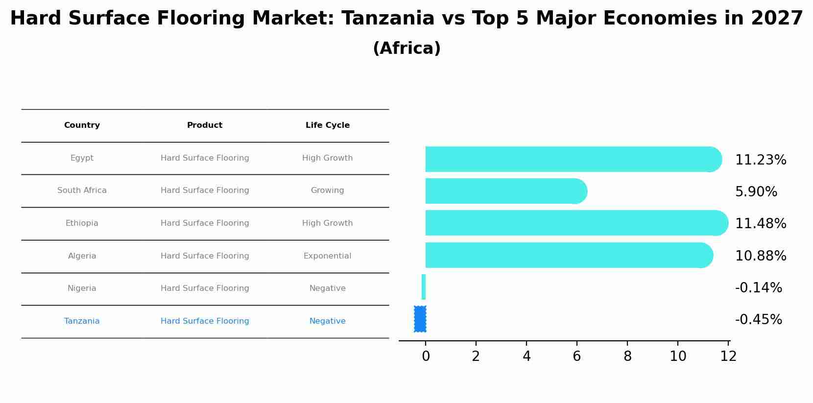 Hard Surface Flooring Market: Tanzania vs Top 5 Major Economies in 2027 (Africa)