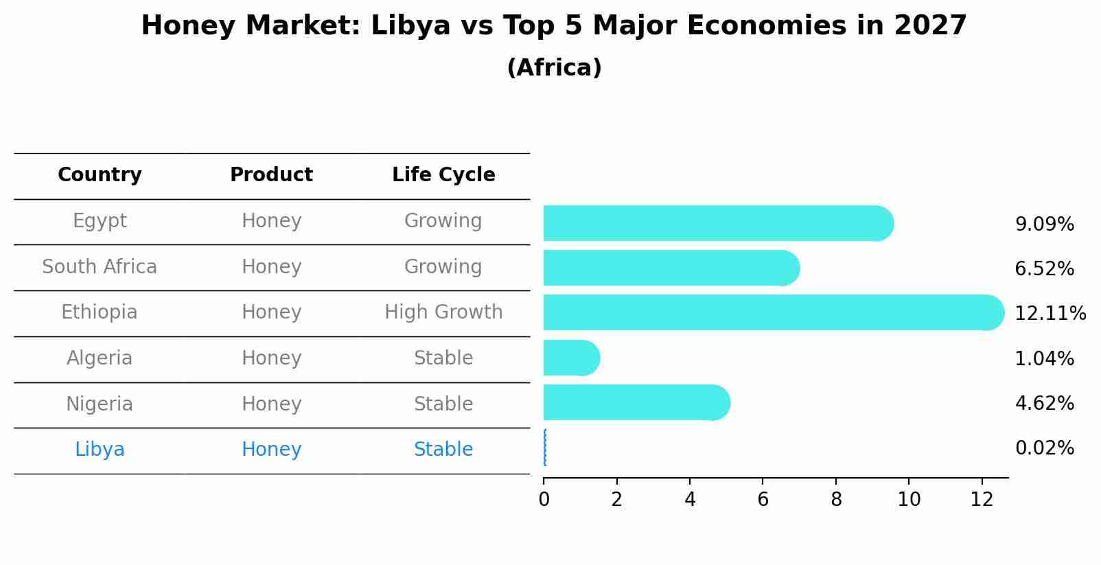 Honey Market: Libya vs Top 5 Major Economies in 2027 (Africa)