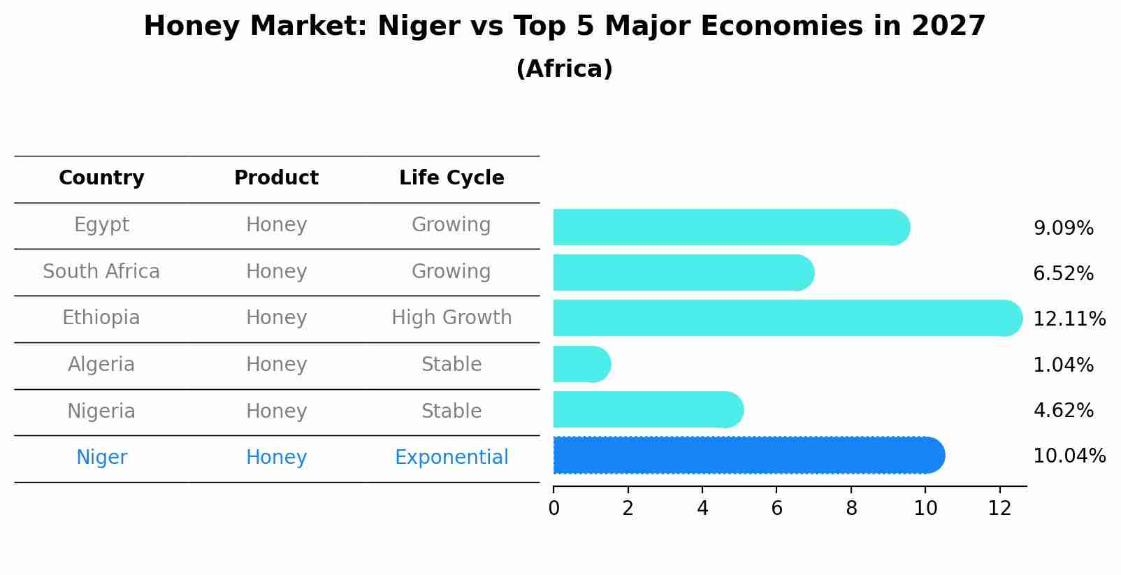 Honey Market: Niger vs Top 5 Major Economies in 2027 (Africa)