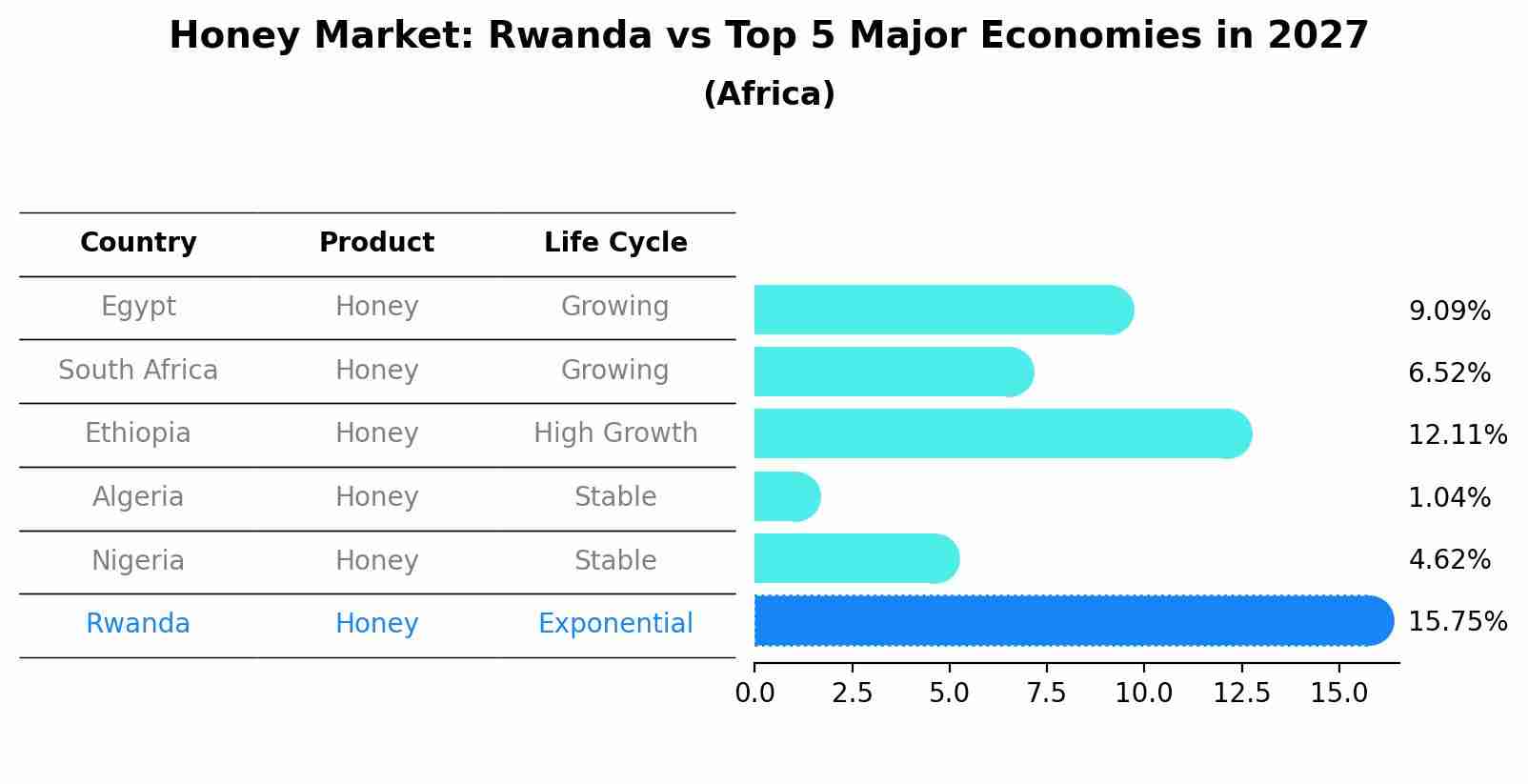 Honey Market: Rwanda vs Top 5 Major Economies in 2027 (Africa)