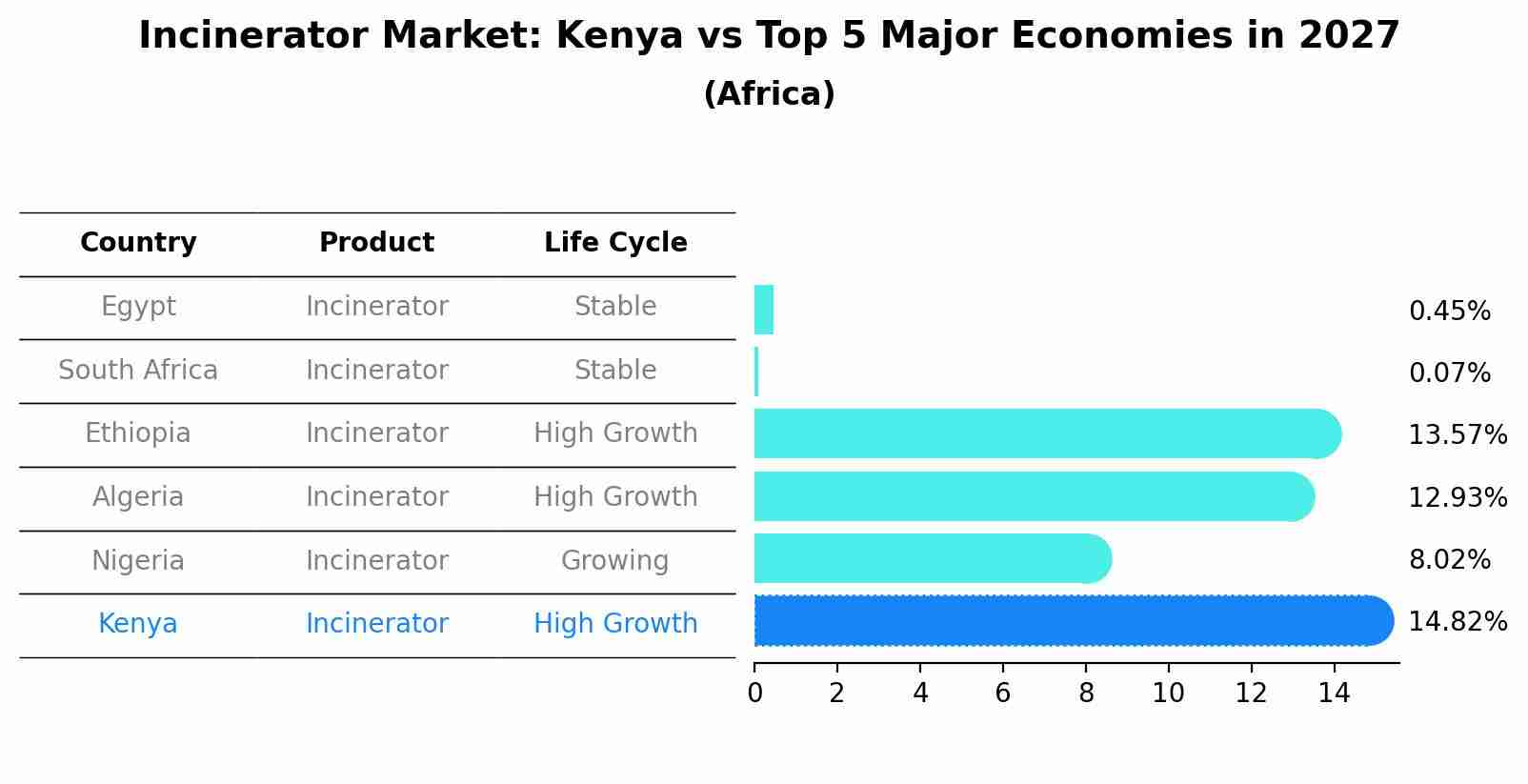 Incinerator Market: Kenya vs Top 5 Major Economies in 2027 (Africa)
