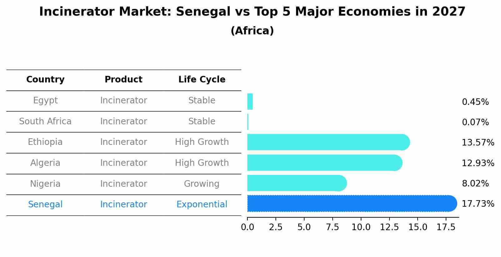 Incinerator Market: Senegal vs Top 5 Major Economies in 2027 (Africa)