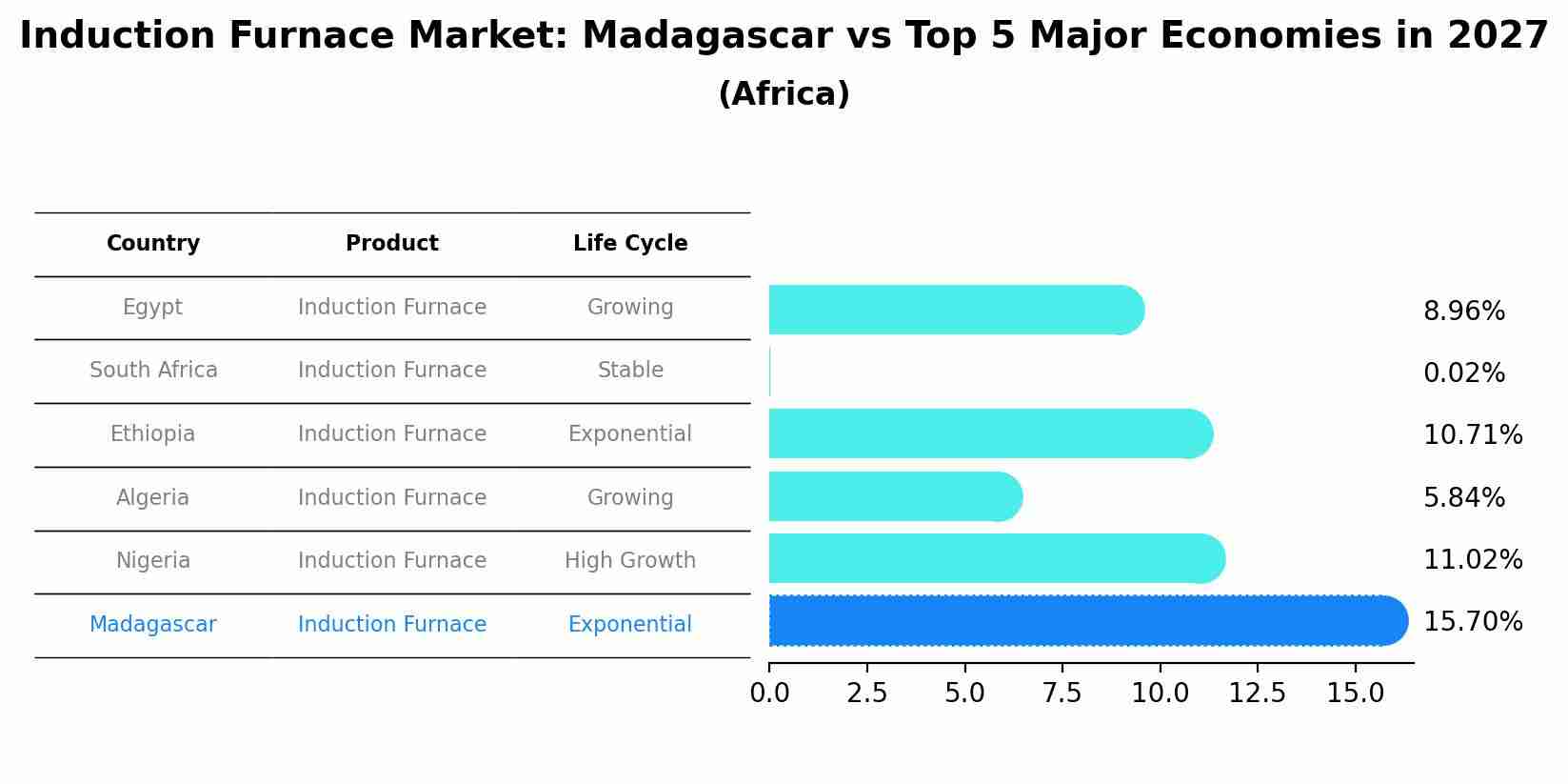 Induction Furnace Market: Madagascar vs Top 5 Major Economies in 2027 (Africa)