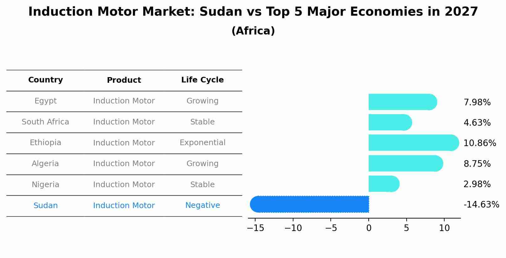 Induction Motor Market: Sudan vs Top 5 Major Economies in 2027 (Africa)