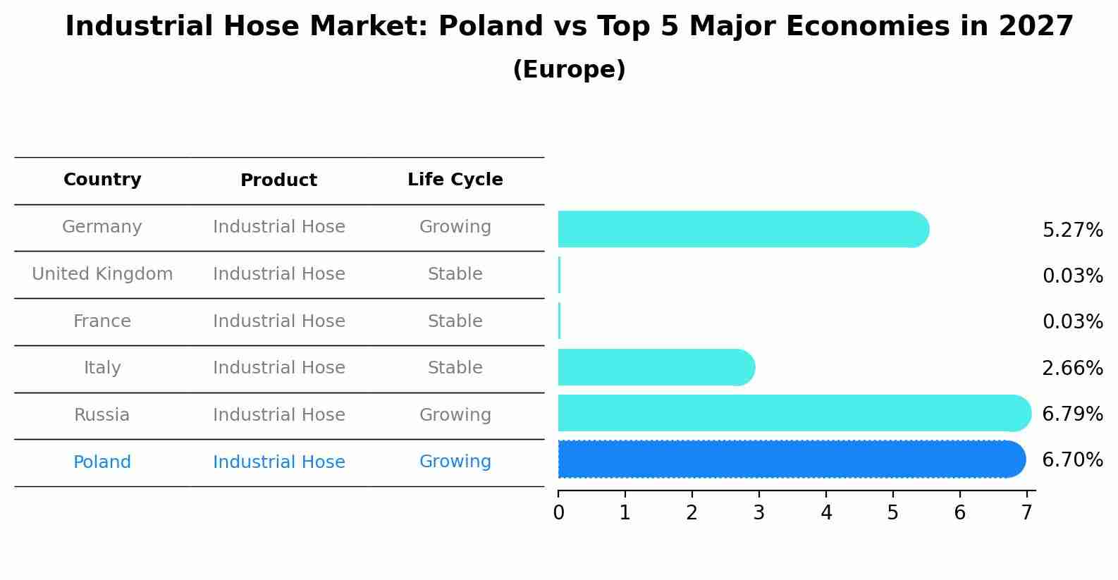 Industrial Hose Market: Poland vs Top 5 Major Economies in 2027 (Europe)