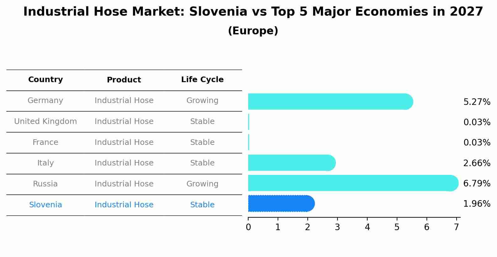 Industrial Hose Market: Slovenia vs Top 5 Major Economies in 2027 (Europe)