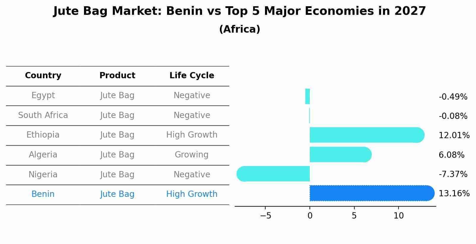 Jute Bag Market: Benin vs Top 5 Major Economies in 2027 (Africa)