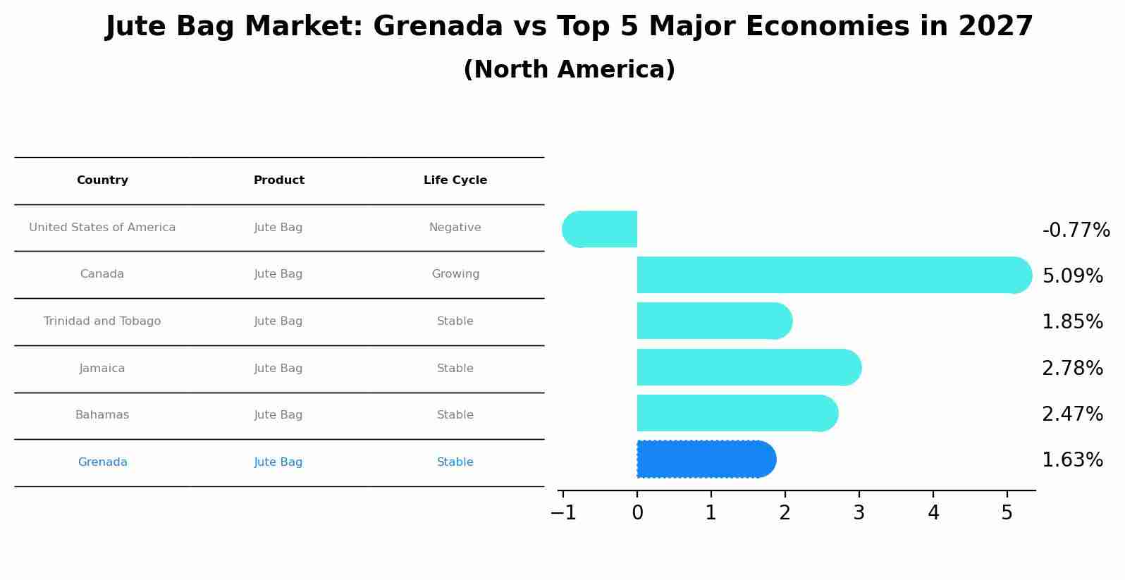 Jute Bag Market: Grenada vs Top 5 Major Economies in 2027 (North America)