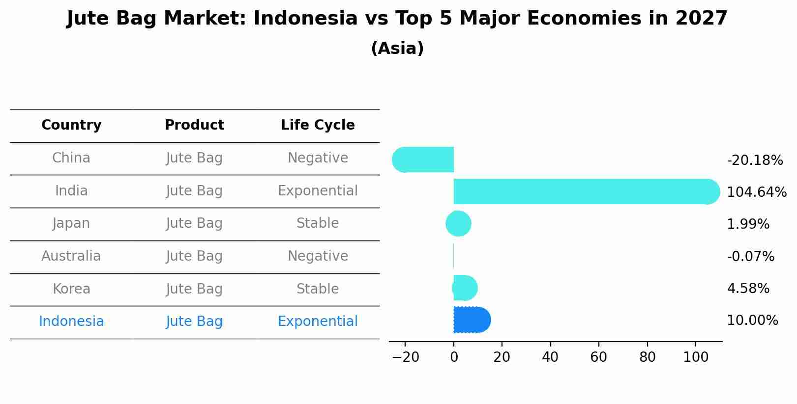 Jute Bag Market: Indonesia vs Top 5 Major Economies in 2027 (Asia)