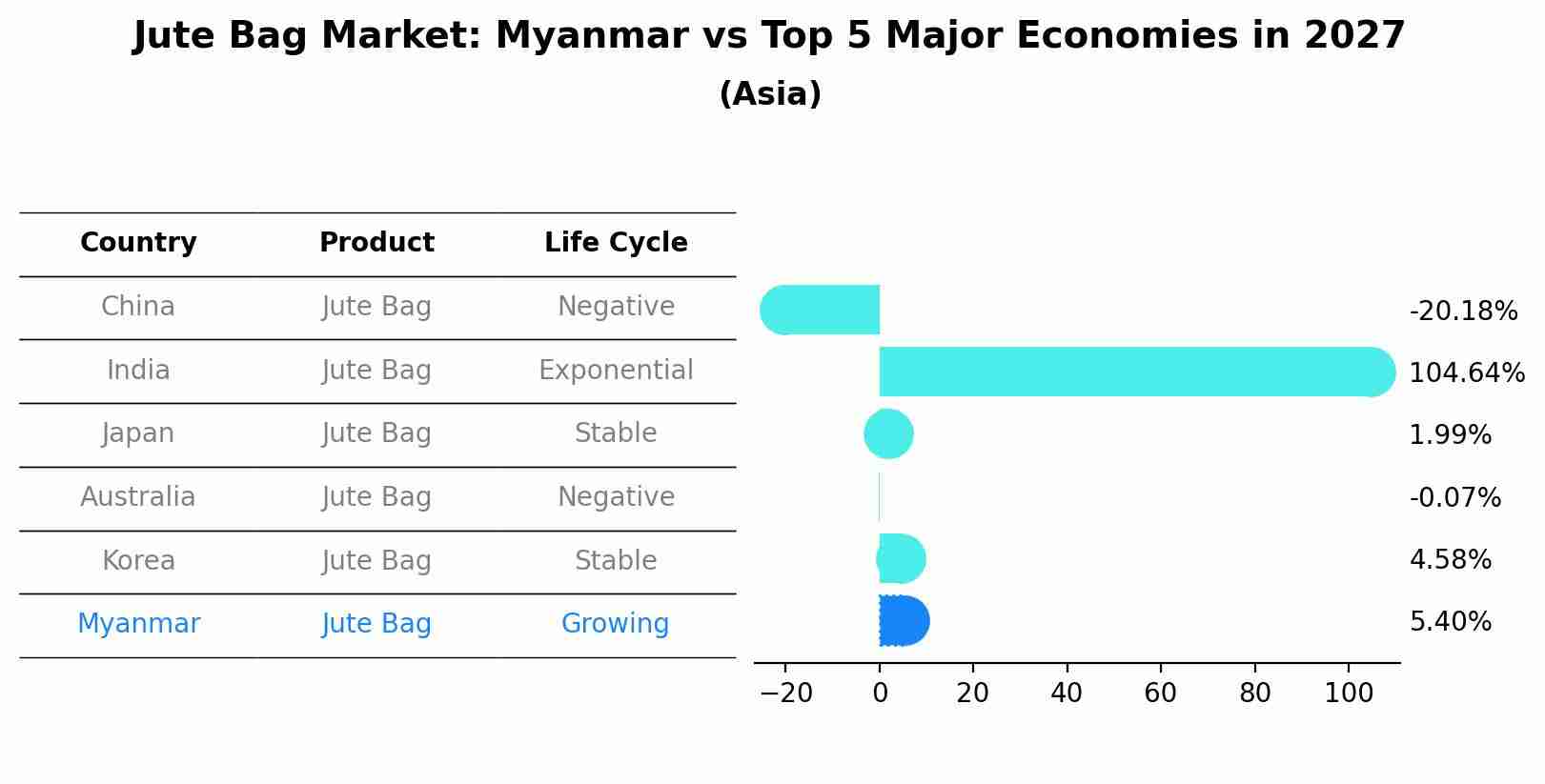 Jute Bag Market: Myanmar vs Top 5 Major Economies in 2027 (Asia)