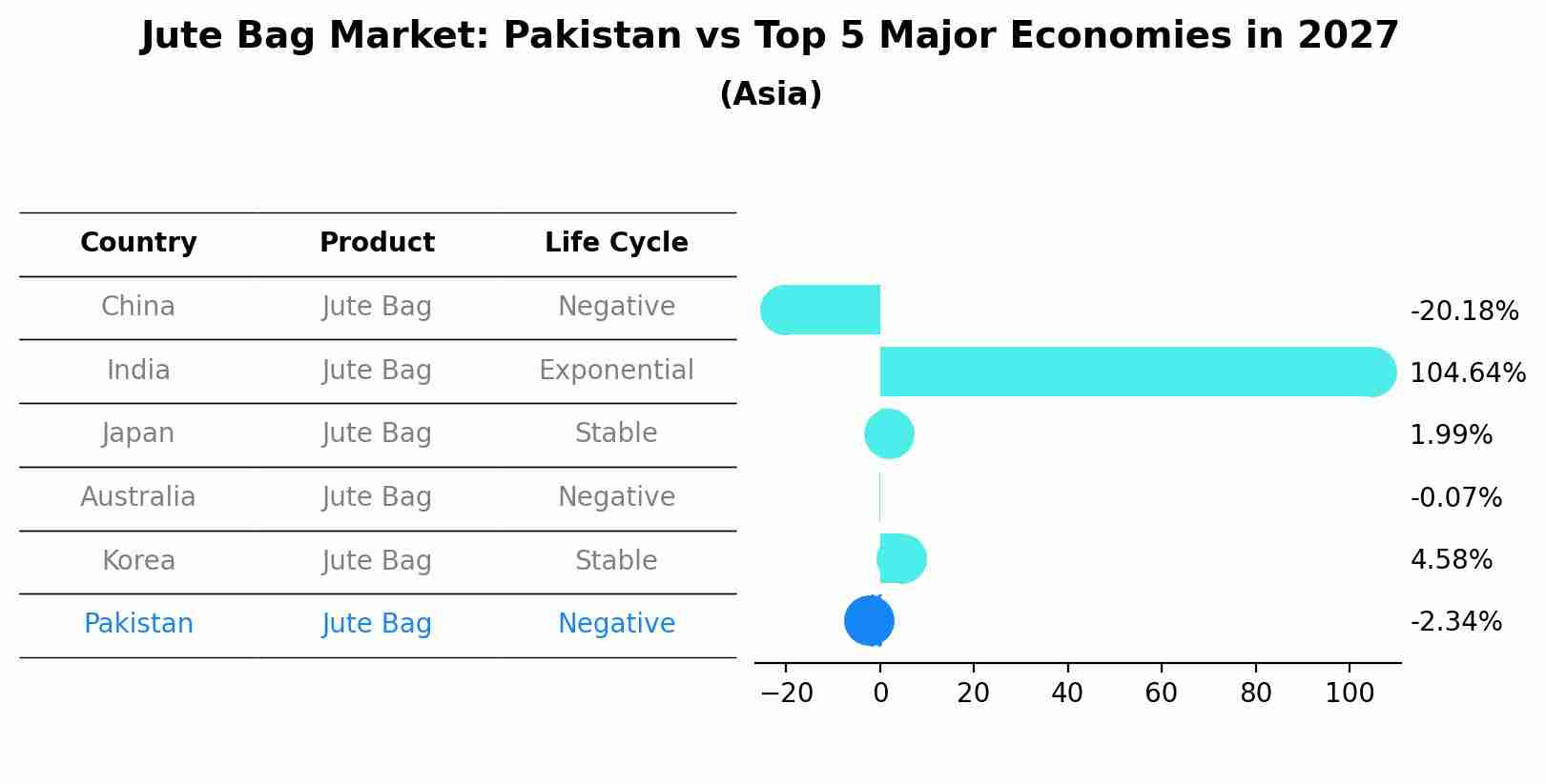 Jute Bag Market: Pakistan vs Top 5 Major Economies in 2027 (Asia)