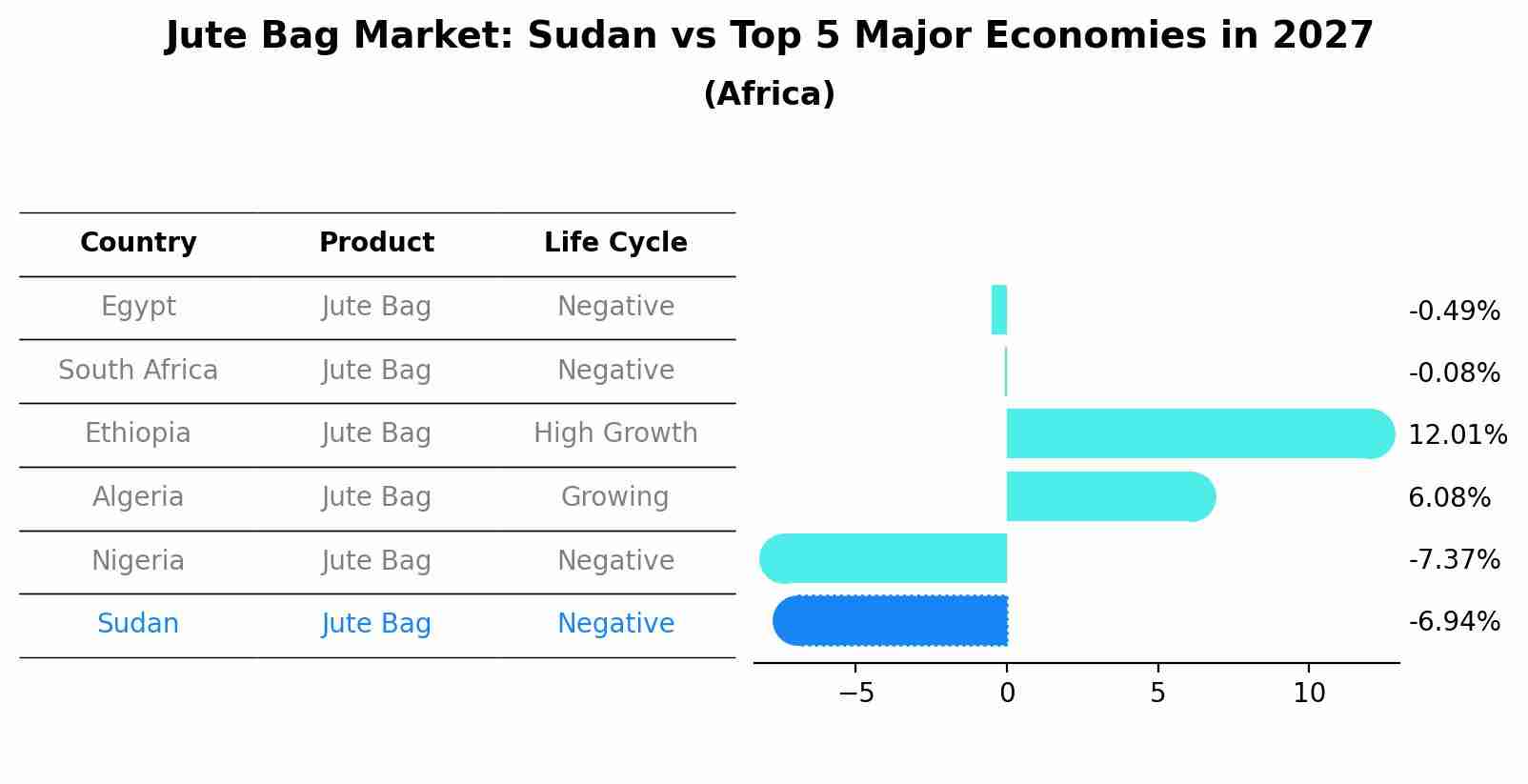 Jute Bag Market: Sudan vs Top 5 Major Economies in 2027 (Africa)