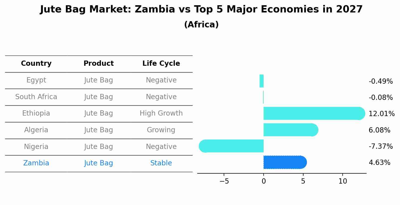Jute Bag Market: Zambia vs Top 5 Major Economies in 2027 (Africa)