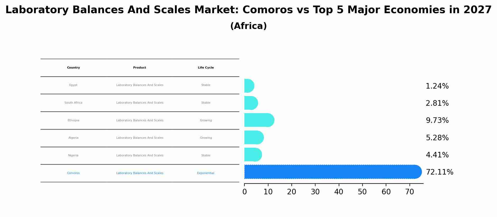 Laboratory Balances And Scales Market: Comoros vs Top 5 Major Economies in 2027 (Africa)