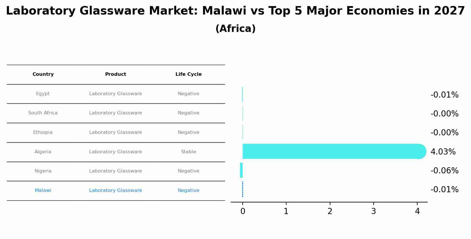Laboratory Glassware Market: Malawi vs Top 5 Major Economies in 2027 (Africa)