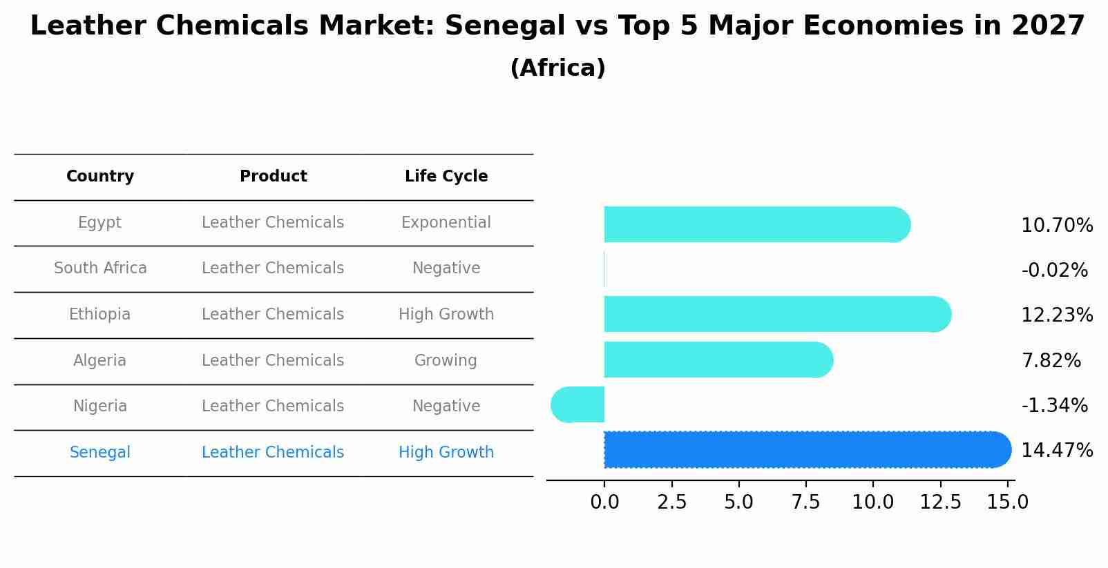 Leather Chemicals Market: Senegal vs Top 5 Major Economies in 2027 (Africa)