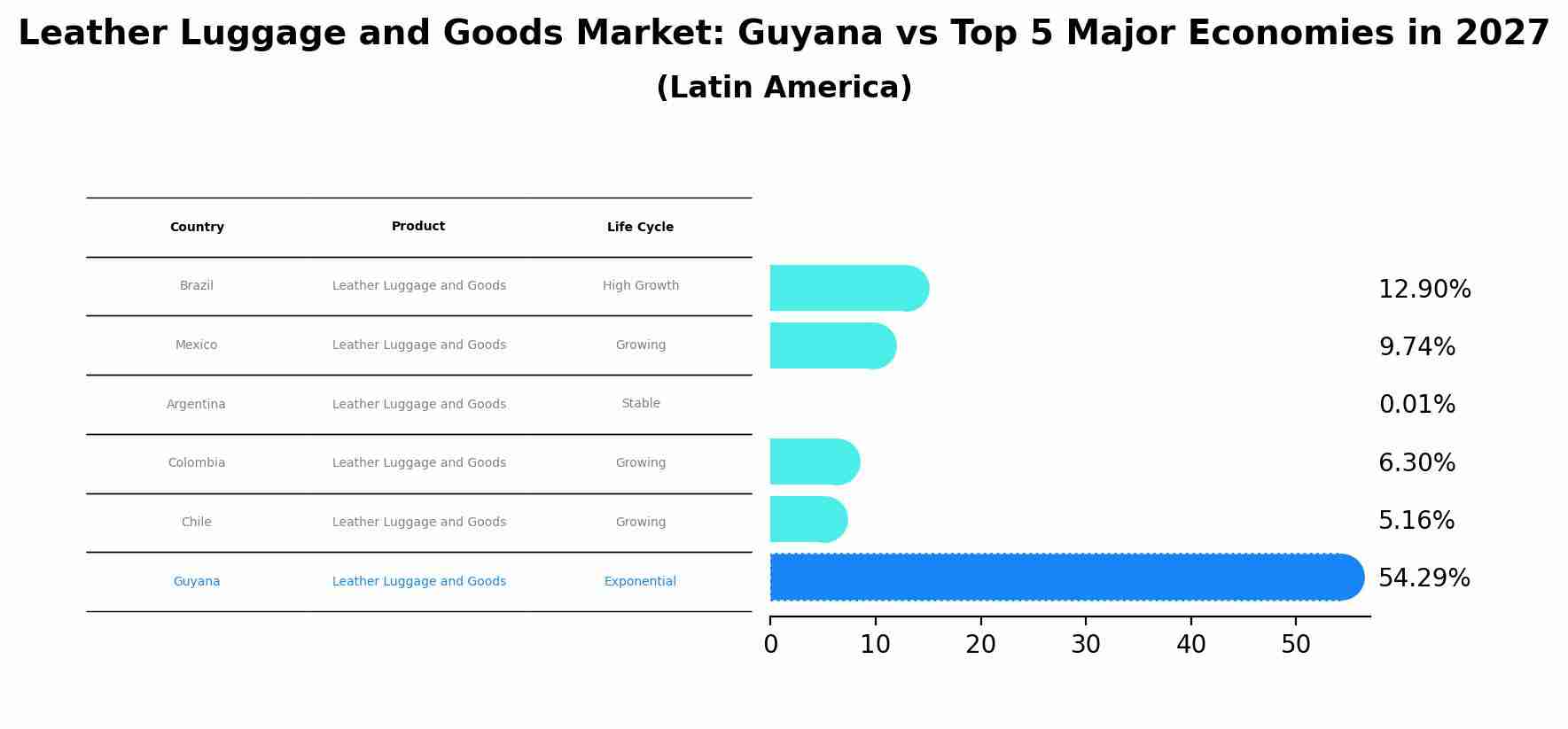 Leather Luggage and Goods Market: Guyana vs Top 5 Major Economies in 2027 (Latin America)