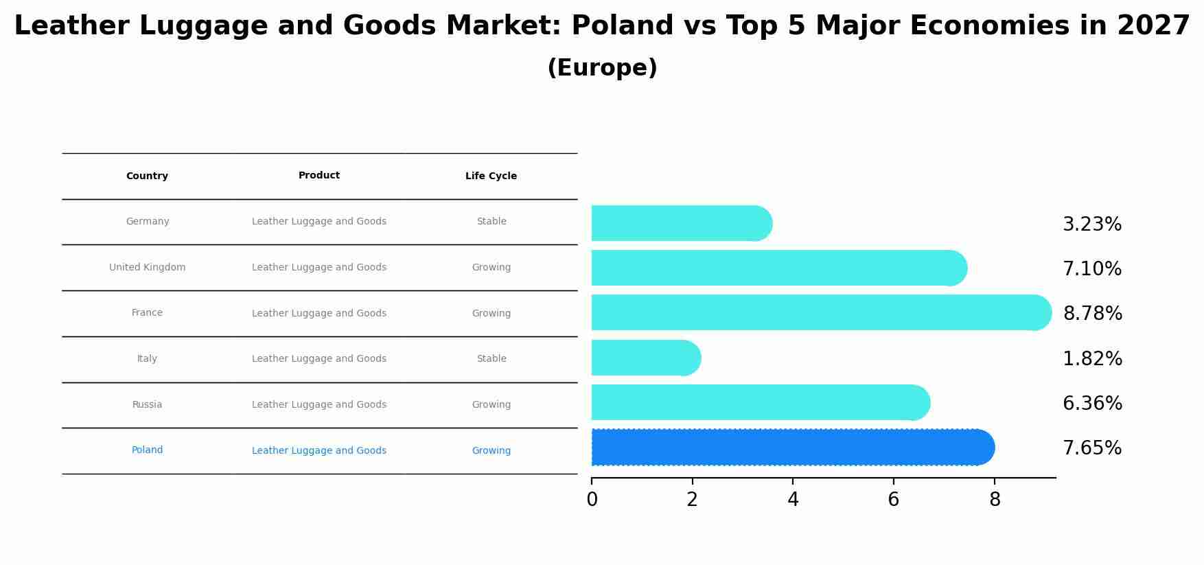 Leather Luggage and Goods Market: Poland vs Top 5 Major Economies in 2027 (Europe)