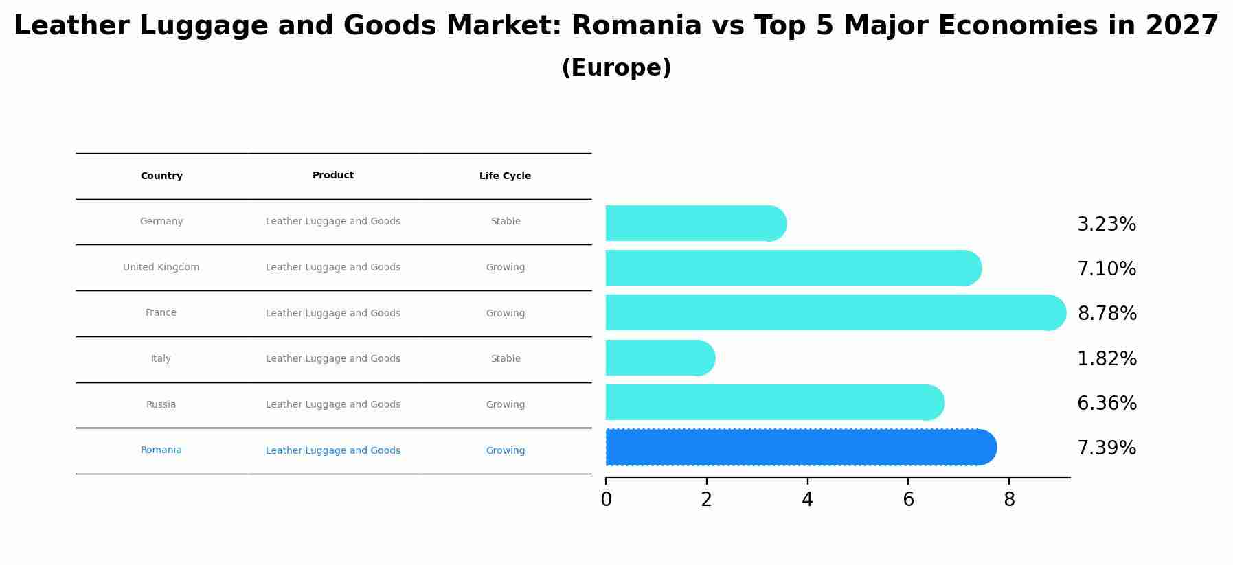 Leather Luggage and Goods Market: Romania vs Top 5 Major Economies in 2027 (Europe)